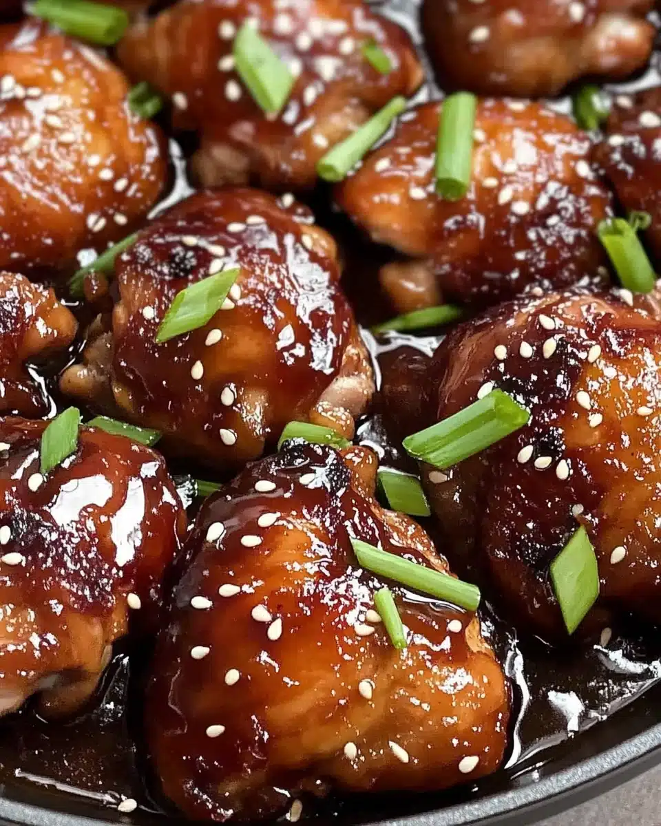 Honey Soy Baked Chicken Thighs Recipe