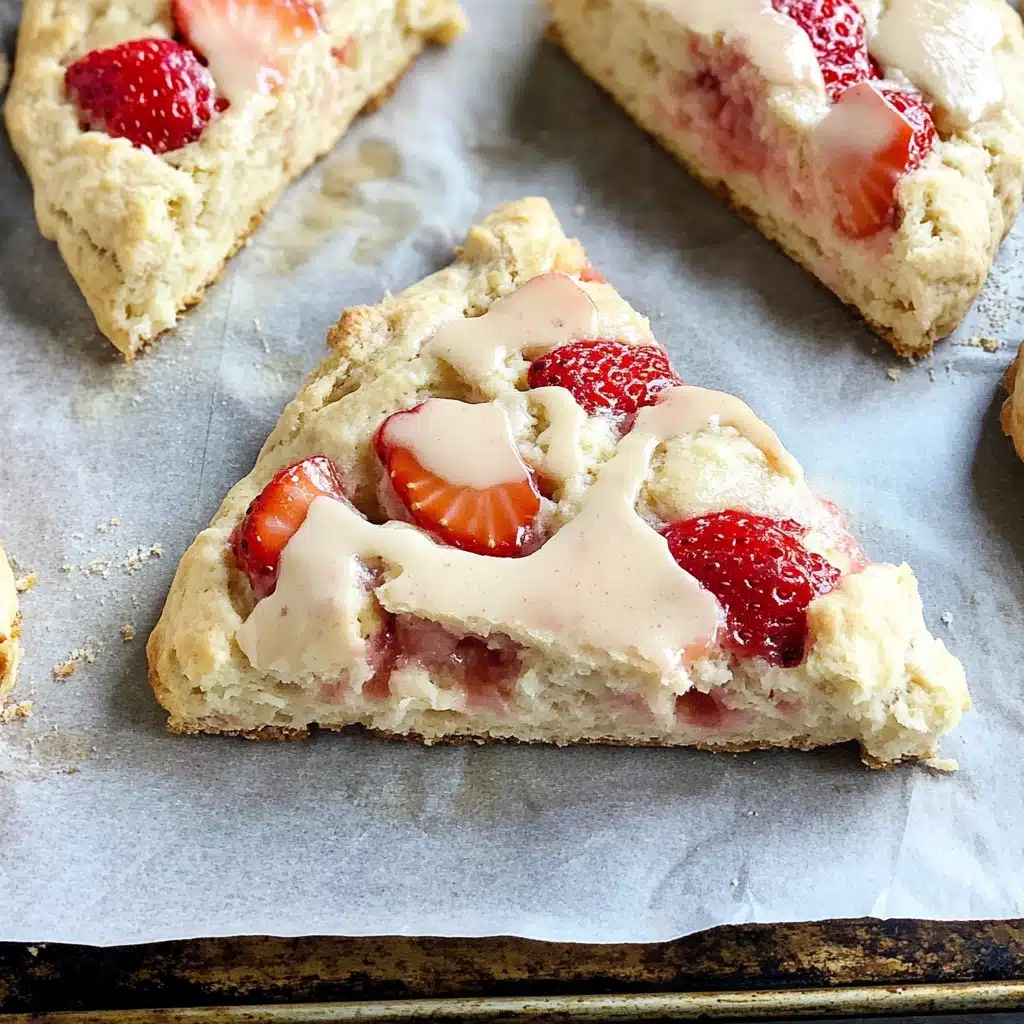 Strawberries and Cream Scones Recipe 5 Strawberries and Cream Scones Recipe - Recipe Image