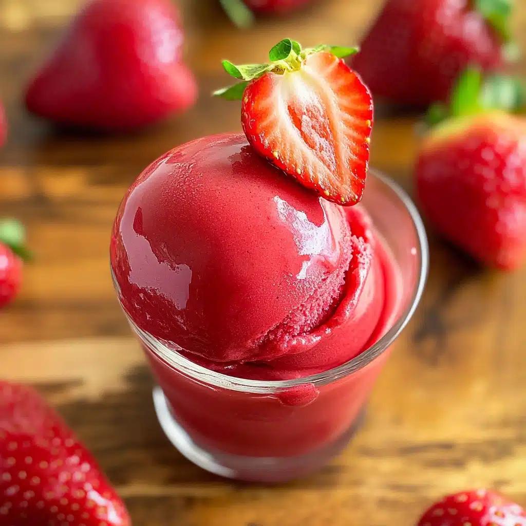 Strawberry Sorbet Homemade healthy strawberry sorbet Recipe 5 Strawberry Sorbet Homemade healthy strawberry sorbet Recipe - Recipe Image
