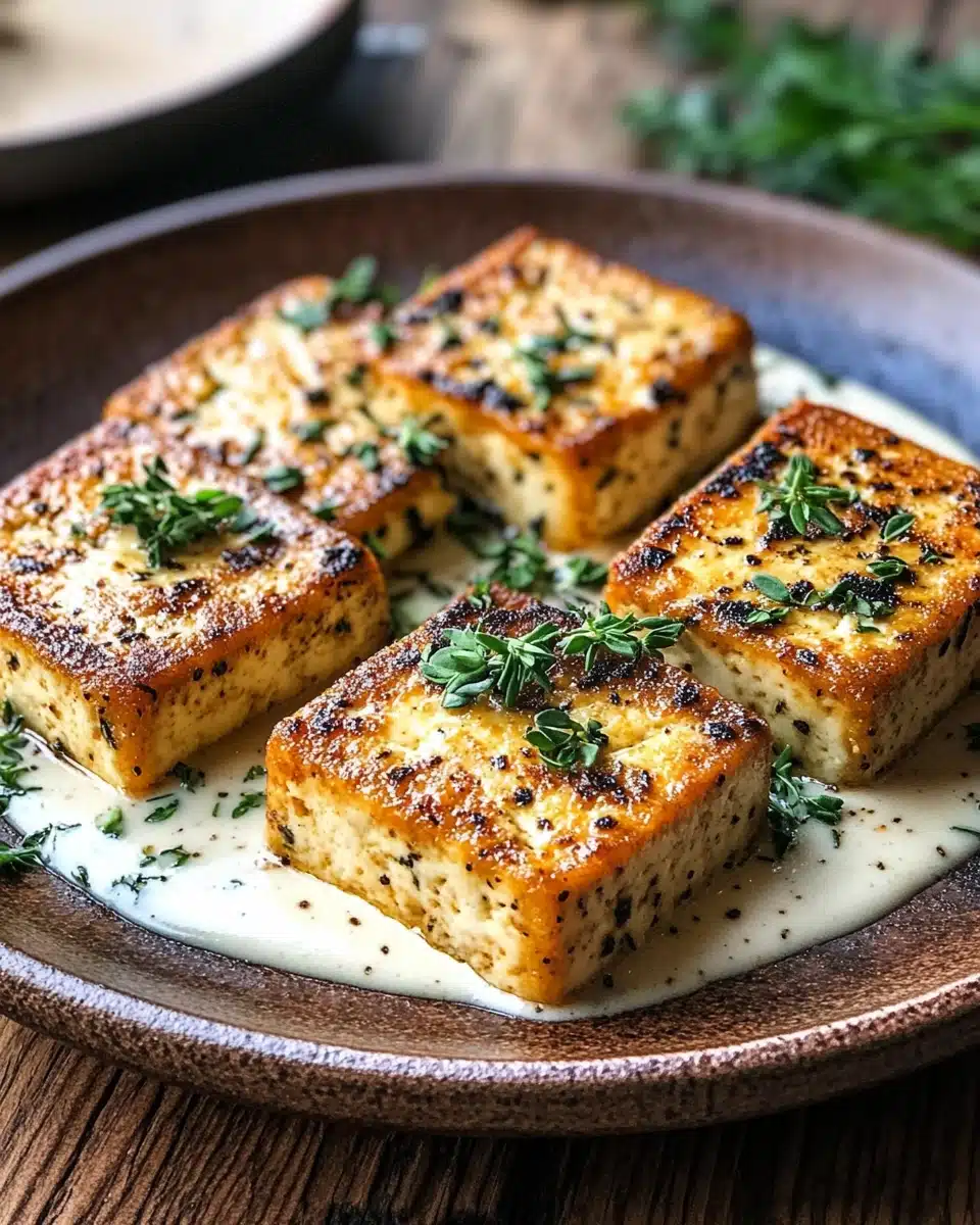 Garlic Herb Vegan Tofu Recipe