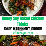 Honey Soy Baked Chicken Thighs Recipe