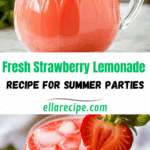 Homemade Fresh Strawberry Lemonade Recipe