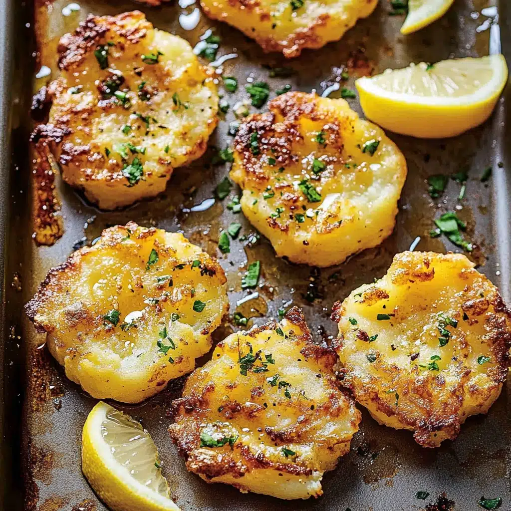 Crispy Greek Lemon Smashed Potatoes Recipe 4 Crispy Greek Lemon Smashed Potatoes Recipe - Recipe Image
