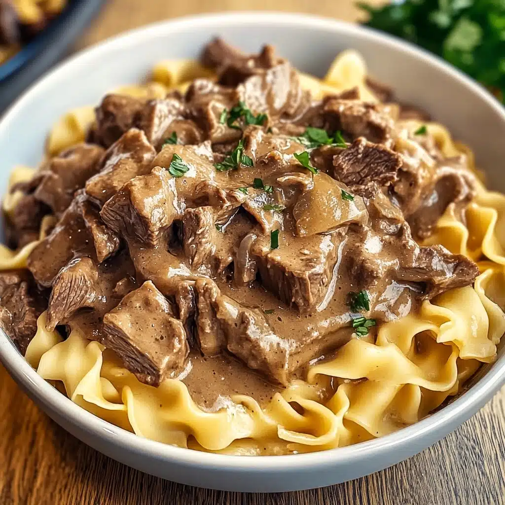 Beef Stroganoff with Egg Noodles 5 Beef Stroganoff with Egg Noodles Recipe - Recipe Image