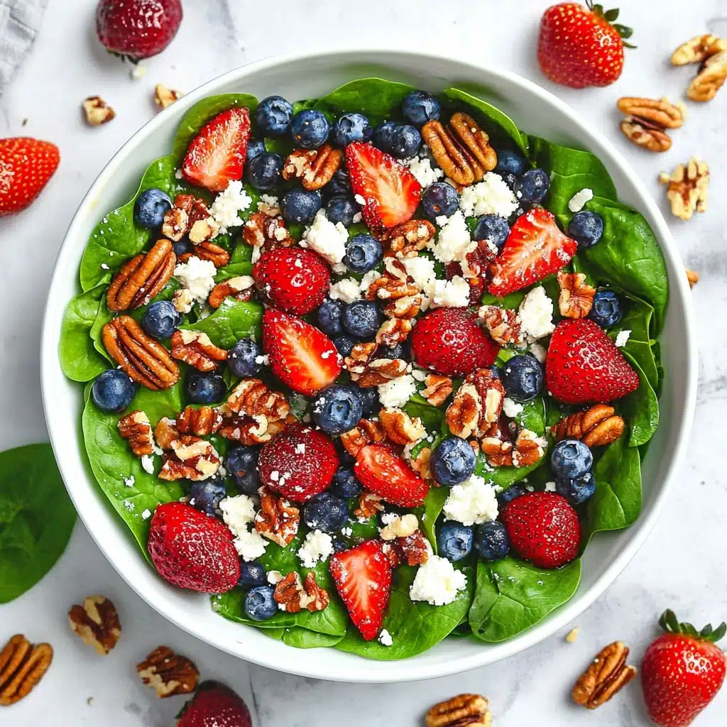 15-Minute Strawberry Spinach Salad Recipe - Recipe Image
