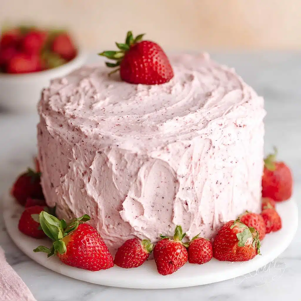 Fresh Strawberry Cake With Strawberry Buttercream Recipe 5 Fresh Strawberry Cake With Strawberry Buttercream Recipe - Recipe Image