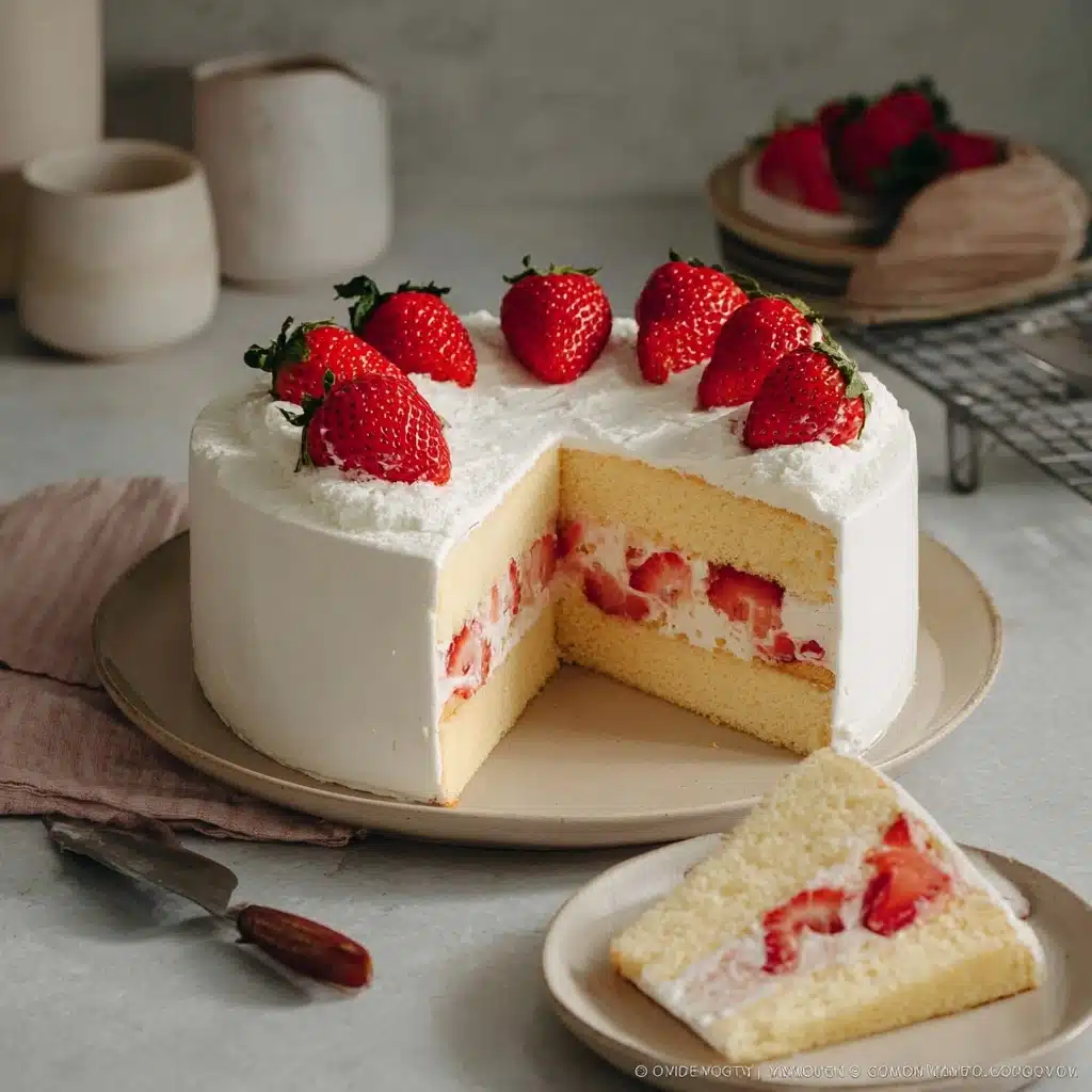 Japanese Strawberry Cake Recipe 5 Japanese Strawberry Cake Recipe - Recipe Image