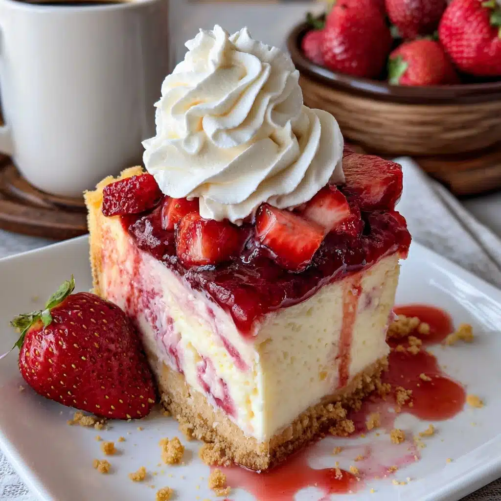 Strawberry Cheesecake Dump Cake Recipe 5 Ingredients for Strawberry Cheesecake Dump Cake Recipe - Recipe Image