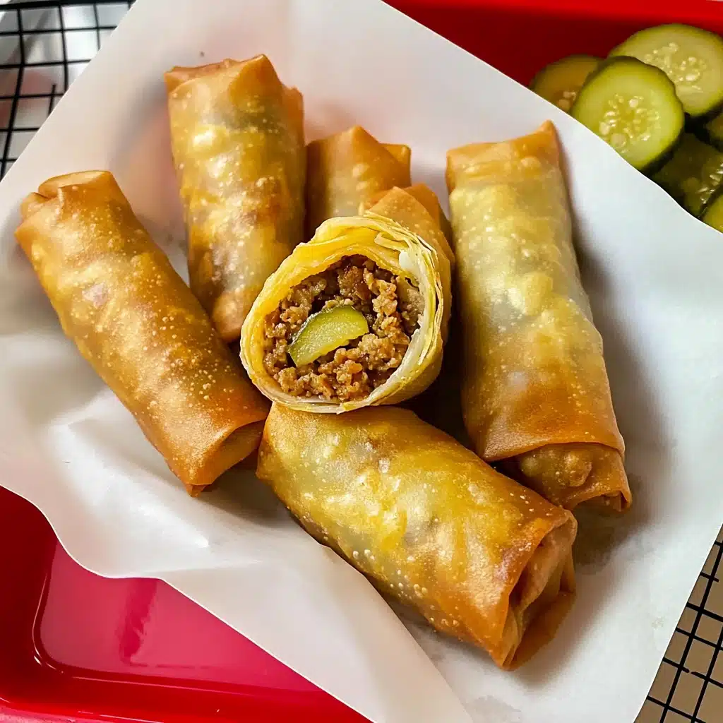 Cheeseburger Egg Rolls Recipe 4 Cheeseburger Egg Rolls Recipe - Recipe Image