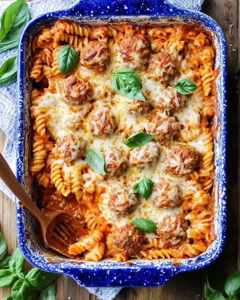 Dump and Bake Meatball Casserole Recipe
