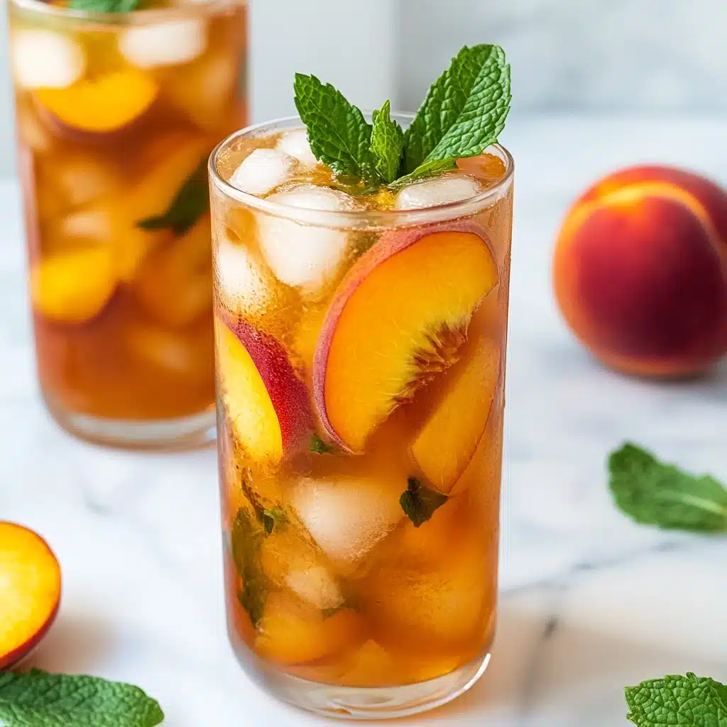 Refreshing Peach Bourbon Iced Tea Cocktail 4 4 Recipe - Recipe Image