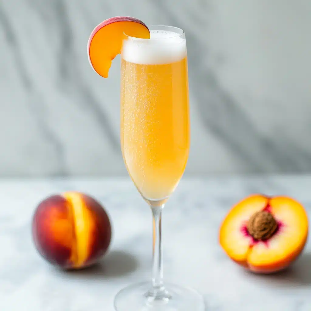 Peach Bellini Recipe 4 Peach Bellini Recipe - Recipe Image