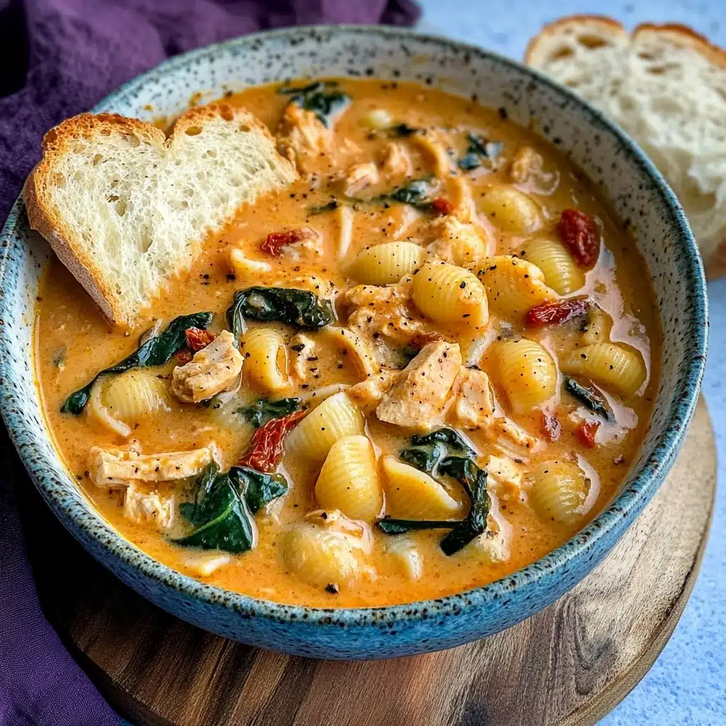 Creamy Tuscan Chicken Soup Recipe 4 Creamy Tuscan Chicken Soup Recipe - Recipe Image