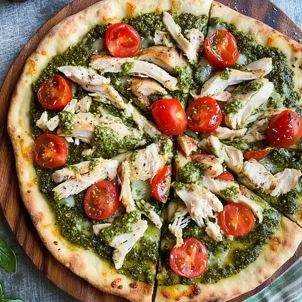 Chicken Pesto Paleo Pizza {GF, DF} Recipe - Recipe Image