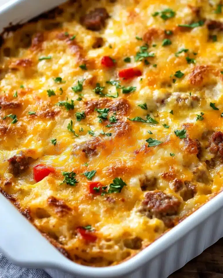 Cheesy Hashbrown Breakfast Casserole 4 Estimated Nutrition Recipe