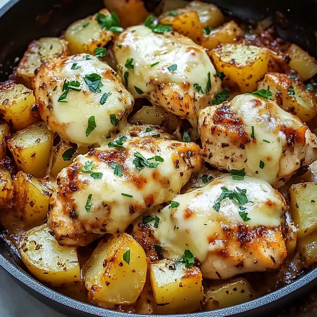 Garlic Parmesan Chicken and Potatoes (One-Pan Dinner) Recipe 4 Garlic Parmesan Chicken and Potatoes (One-Pan Dinner) Recipe - Recipe Image