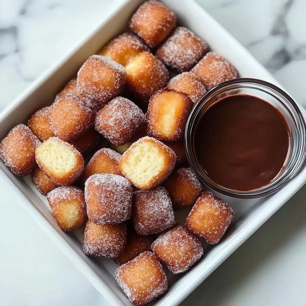 Air Fryer Churro Bites 5 sauces for an irresistibly fun dessert! Recipe - Recipe Image