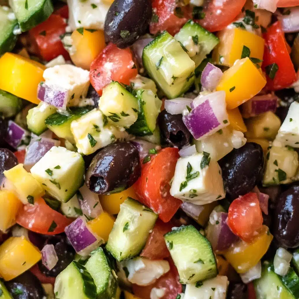 Greek Salad with Feta & Kalamata Olives 4 Ingredients: Recipe - Recipe Image