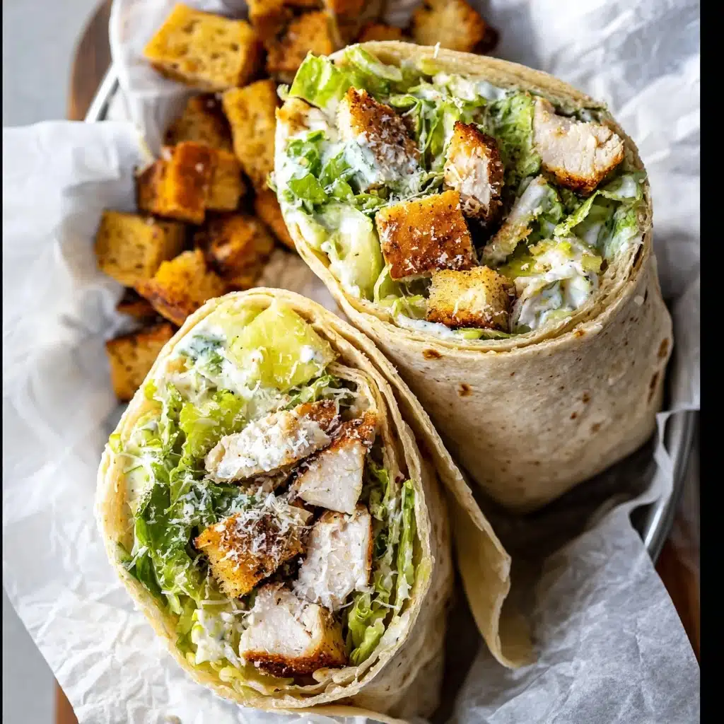 Chicken Caesar Wraps Recipe 4 Chicken Caesar Wraps Recipe - Recipe Image