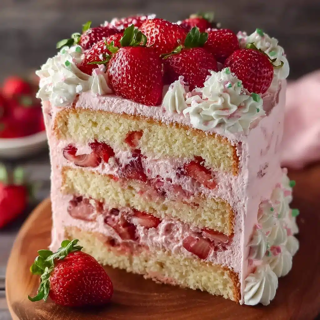 Best Strawberry Cake Ever Recipe 2 Best Strawberry Cake Ever Recipe - Recipe Image