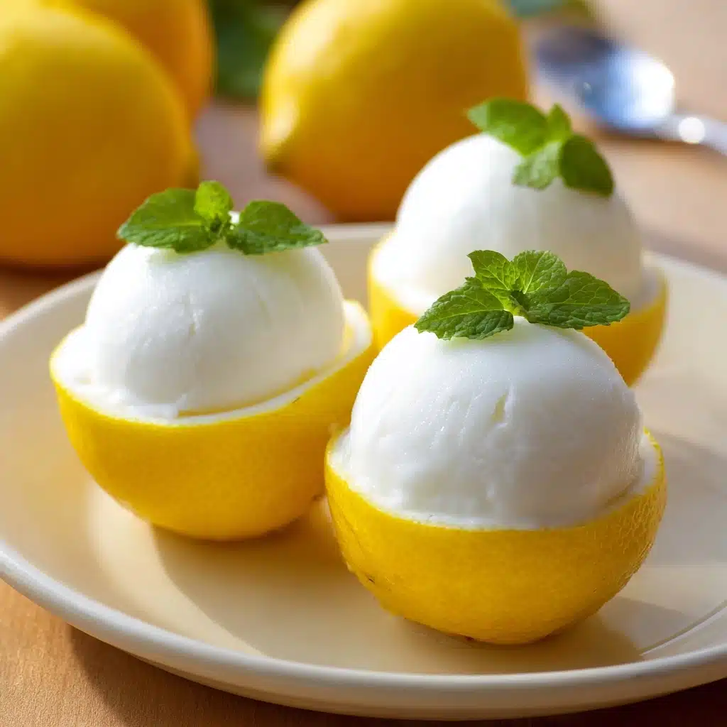 Lemon Sorbet 5 Summer Berry and Peach Cheesecake Recipe - Recipe Image