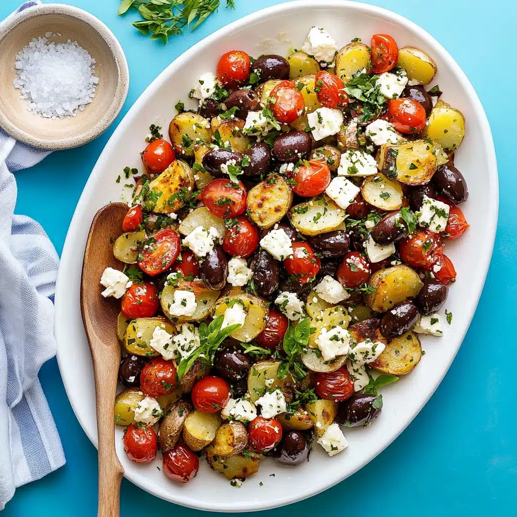 Fresh Greek Potato Salad 4 Easy Marinated Tomatoes Recipe - Recipe Image
