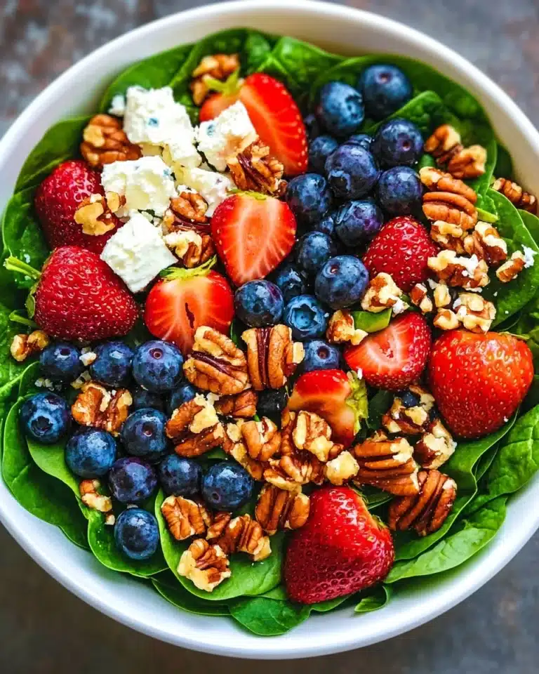 15-Minute Strawberry Spinach Salad Recipe