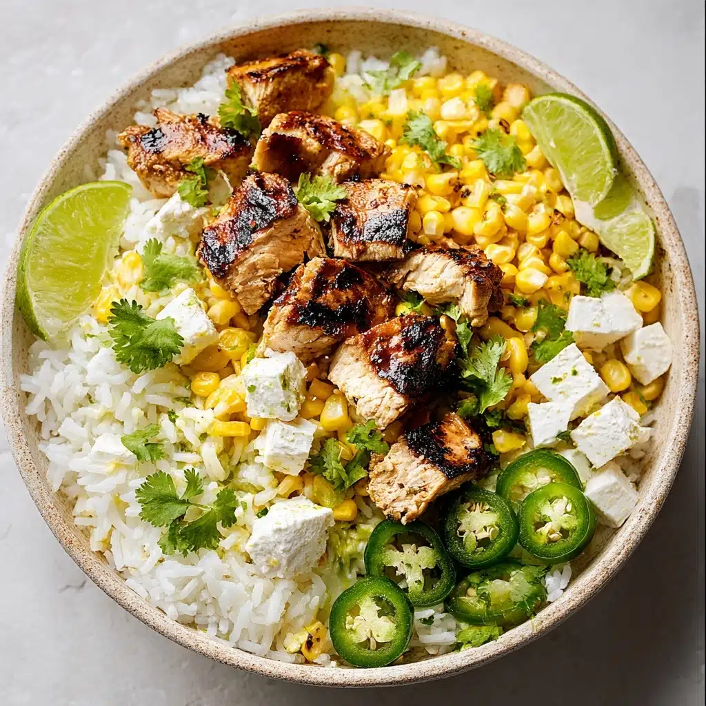 Street Corn Chicken Rice Bowl 4 Delicious Recipe - Recipe Image