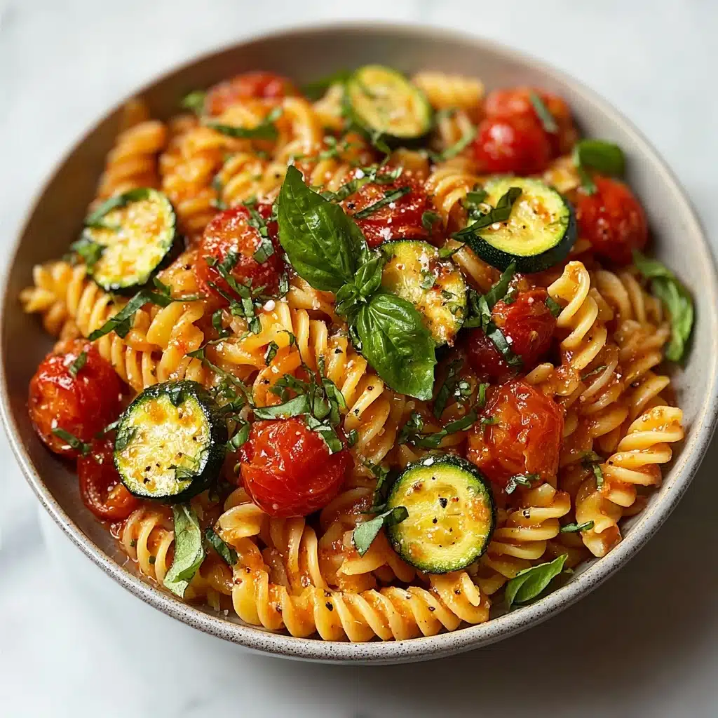 Tomato Zucchini Pasta Recipe - Recipe Image