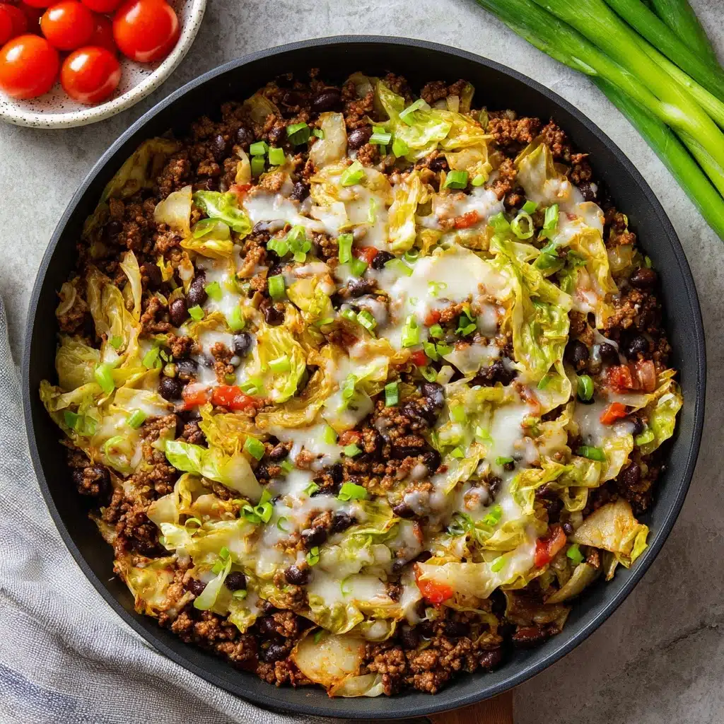 Low Carb Cabbage Taco Skillet 5 One-Pot Mushroom Rice Recipe - Recipe Image