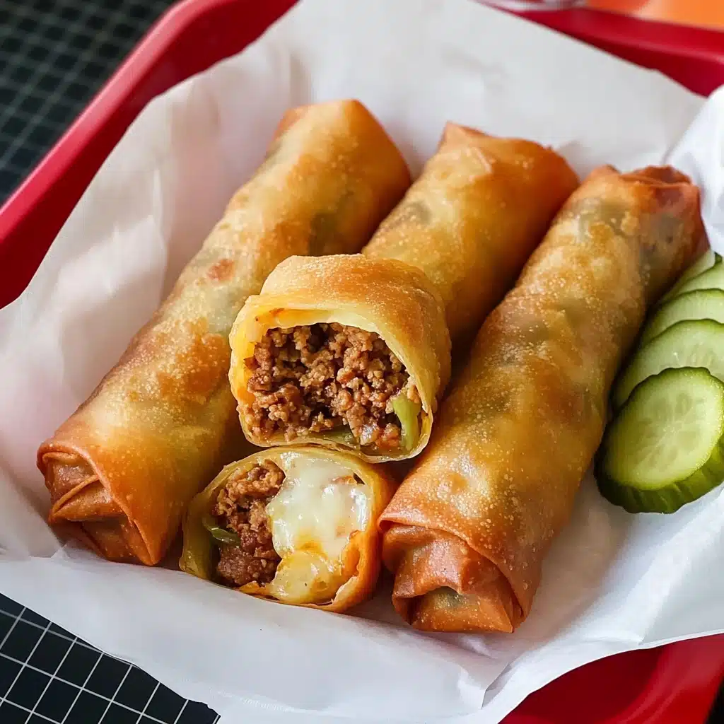 Cheeseburger Egg Rolls Recipe 5 Cheeseburger Egg Rolls Recipe - Recipe Image