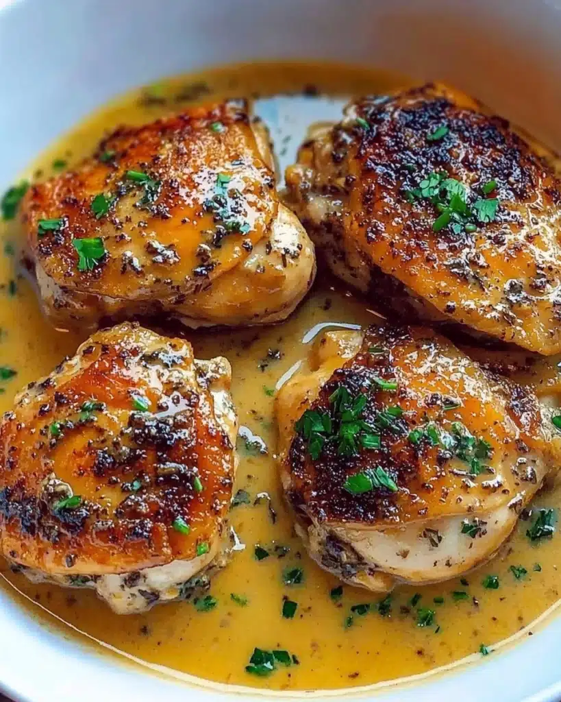 Bobby Flay's Creamy Chicken Thighs Recipe