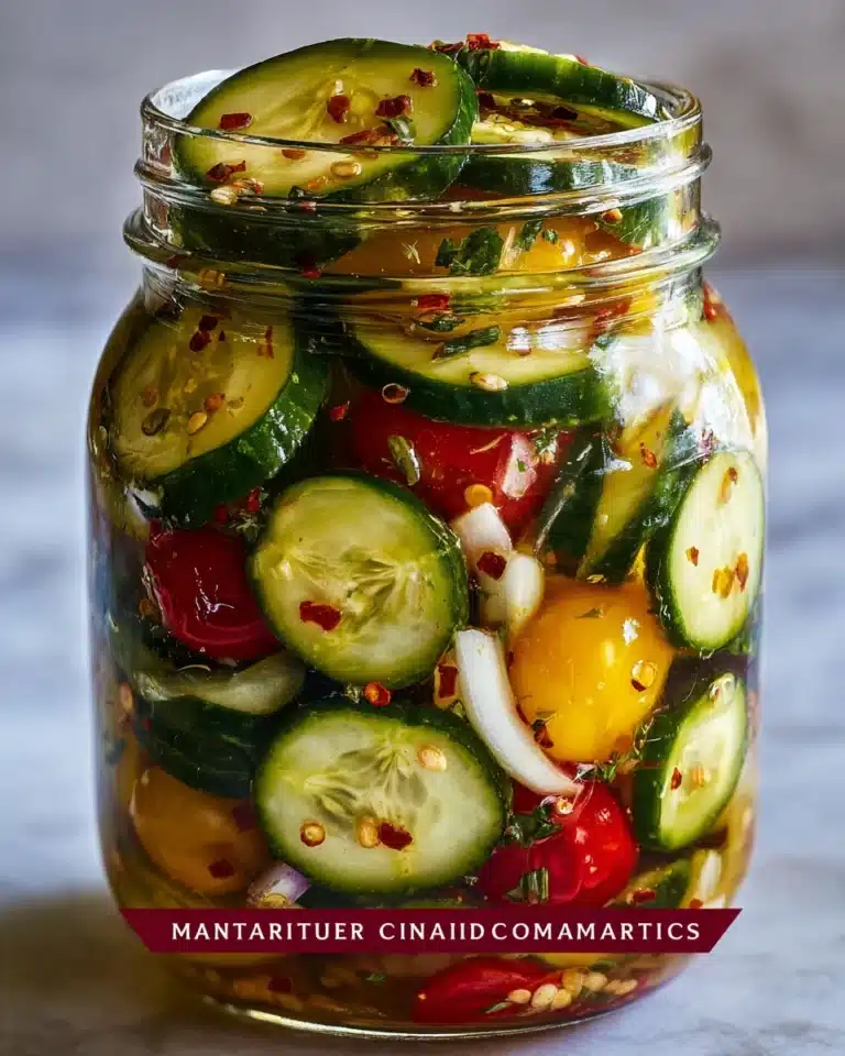 Marinated Cucumbers, Onions, and Tomatoes Recipe