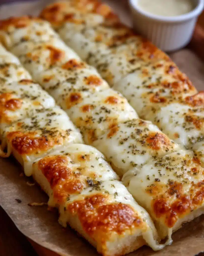 Homemade Cheesy Breadsticks Recipe