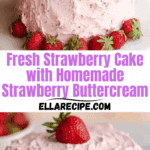 Fresh Strawberry Cake With Strawberry Buttercream Recipe