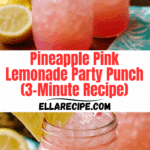 Pineapple Pink Lemonade Party Drink Recipe