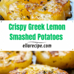 Crispy Greek Lemon Smashed Potatoes Recipe