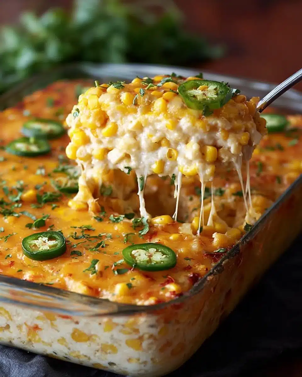 Cheesy Fiesta Corn Casserole Recipe