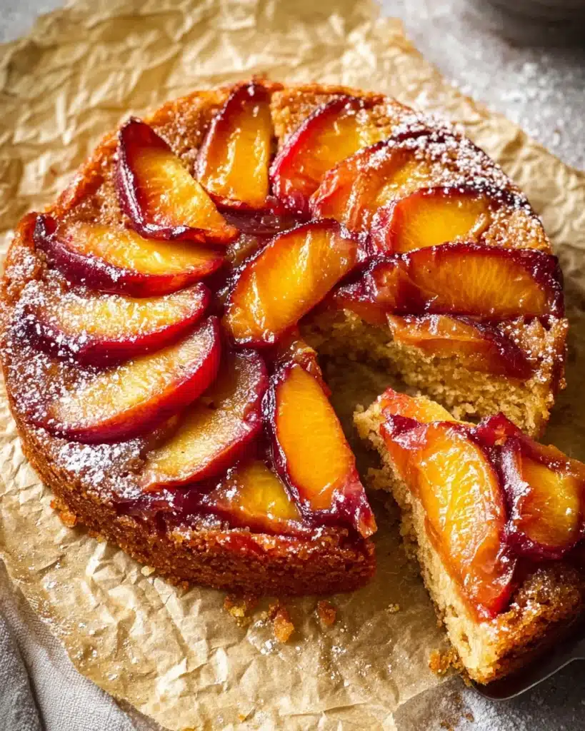 Peach Upside-Down Cake Recipe