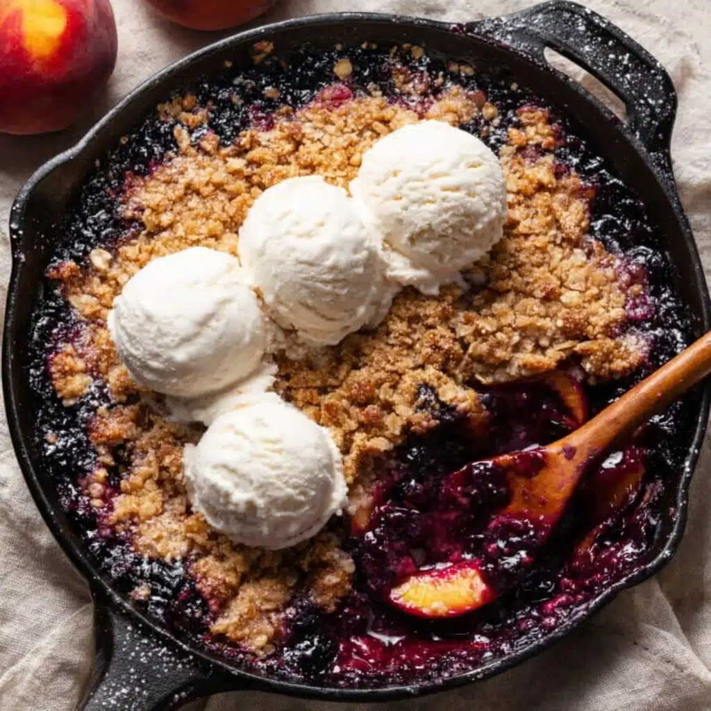 Blueberry Peach Crumble Recipe - Recipe Image