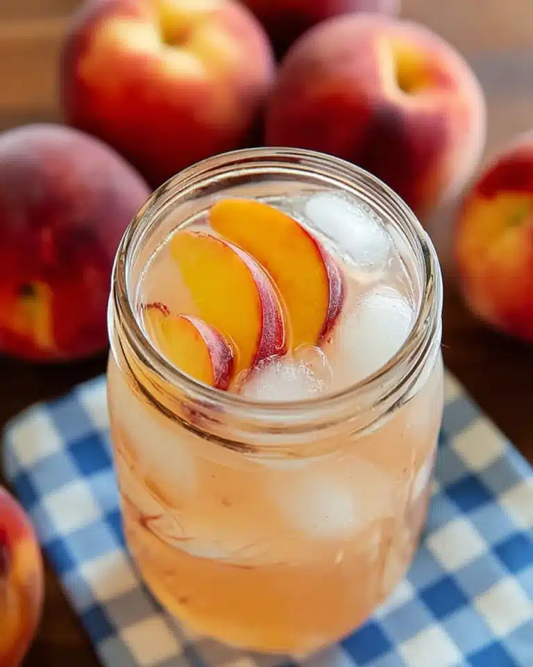 Homemade Peach Lemonade Recipe