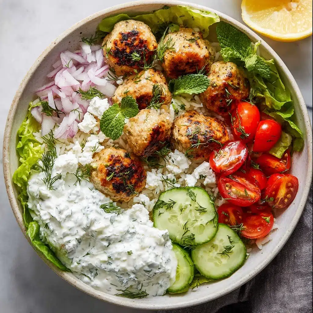 Greek Chicken Meatballs Recipe - Recipe Image