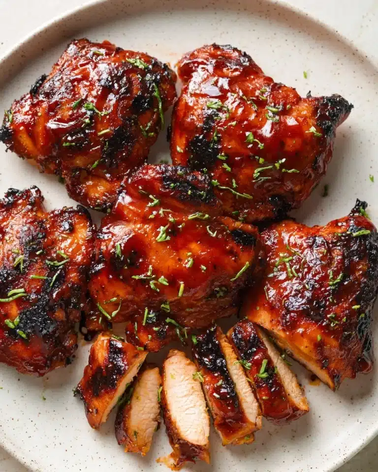 Caramelized BBQ Chicken Thighs in the Oven Recipe