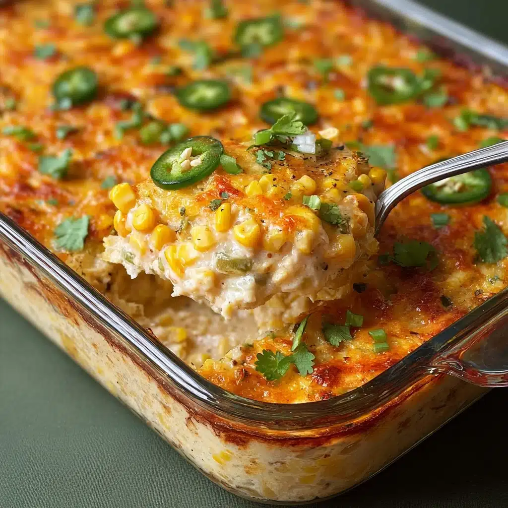 Cheesy Fiesta Corn Casserole Recipe 4 Cheesy Fiesta Corn Casserole Recipe - Recipe Image