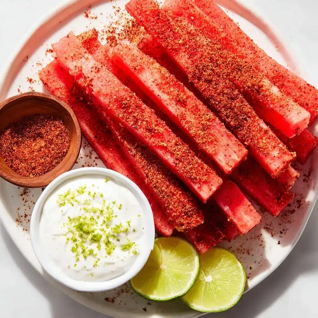 Spicy Watermelon Fries with Coconut Lime Dipping Sauce Recipe 4 Spicy Watermelon Fries with Coconut Lime Dipping Sauce Recipe - Recipe Image