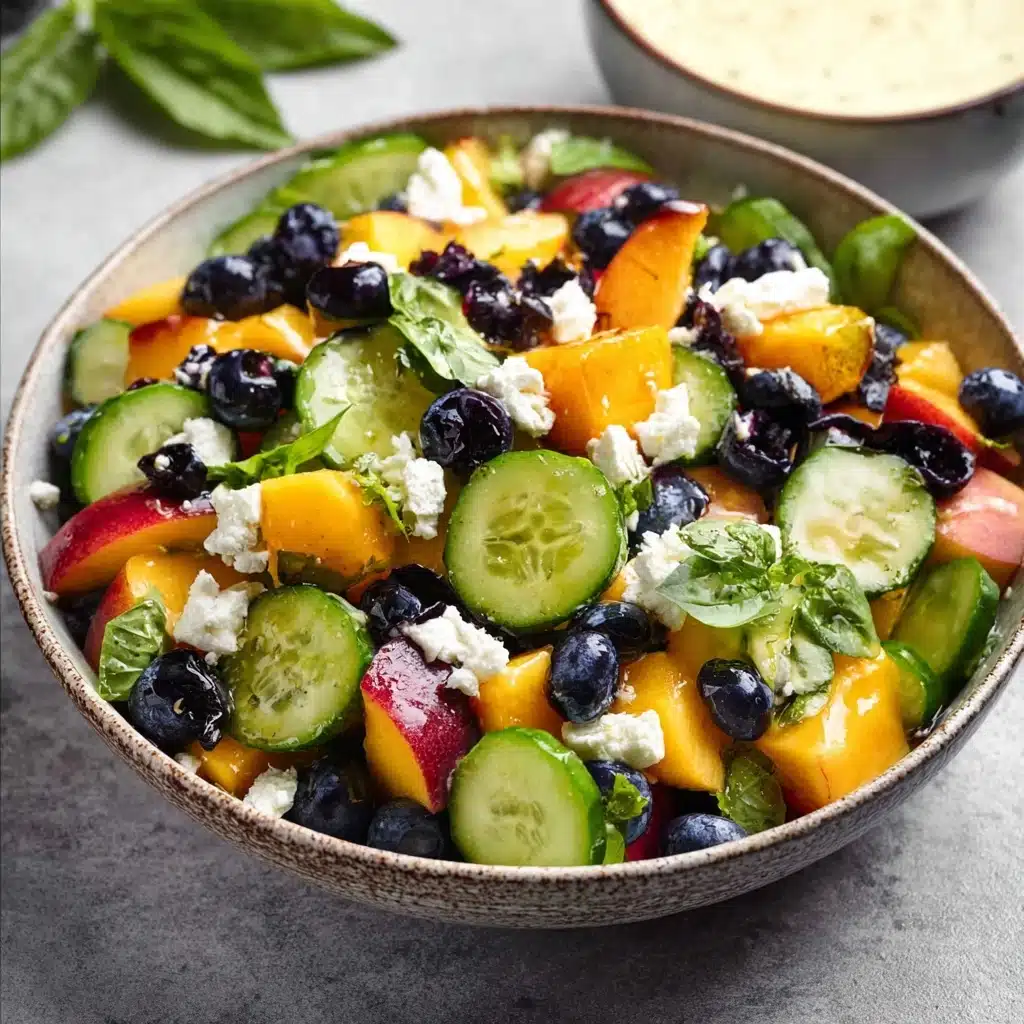 Blueberry Peach Feta Salad Recipe 4 Blueberry Peach Feta Salad Recipe - Recipe Image