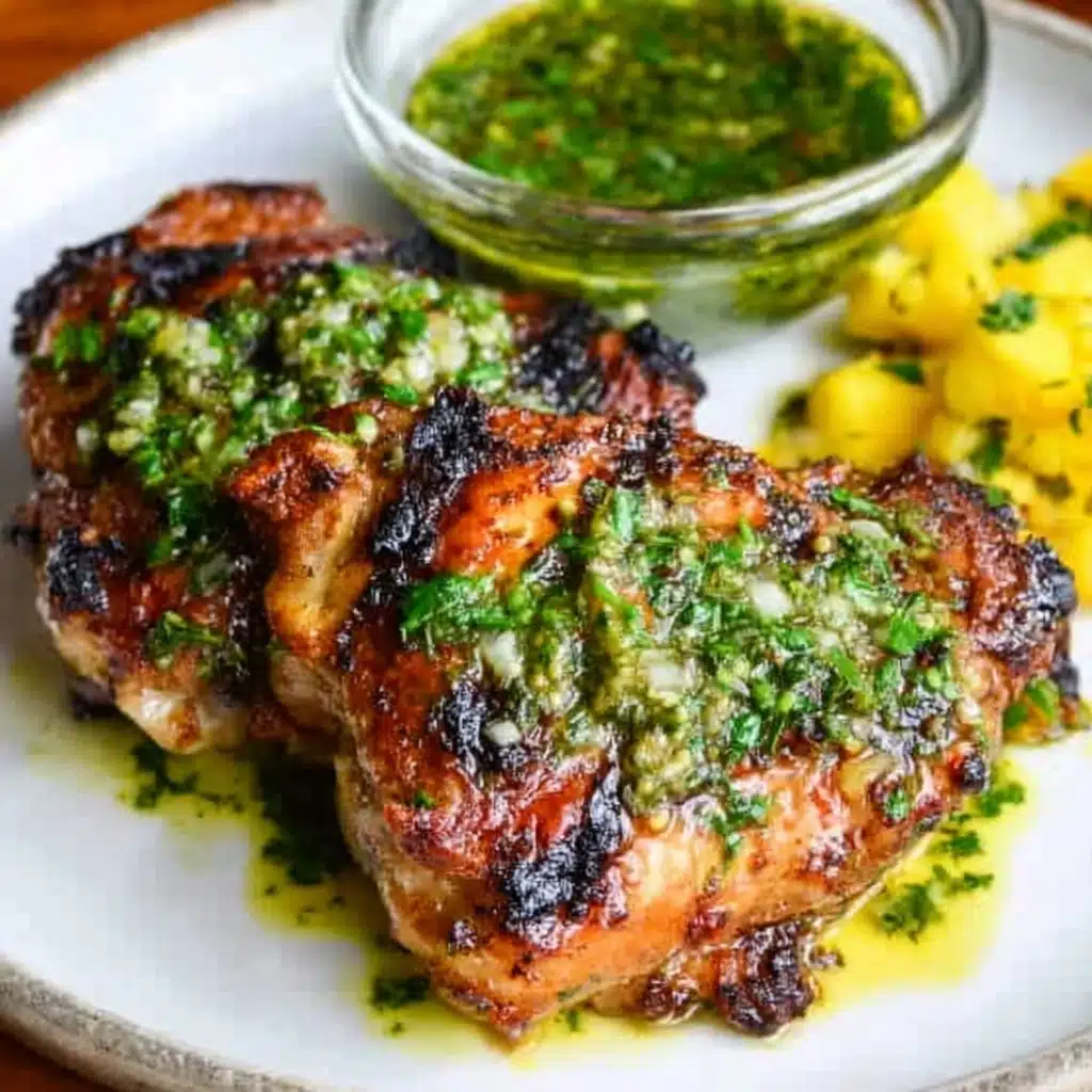 Grilled Chicken Thighs with Chimichurri Recipe 5 Grilled Chicken Thighs with Chimichurri Recipe - Recipe Image