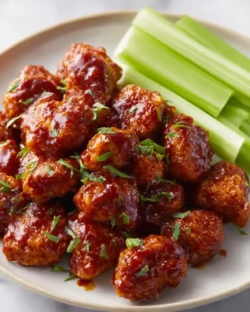 Baked Honey BBQ Popcorn Chicken Recipe