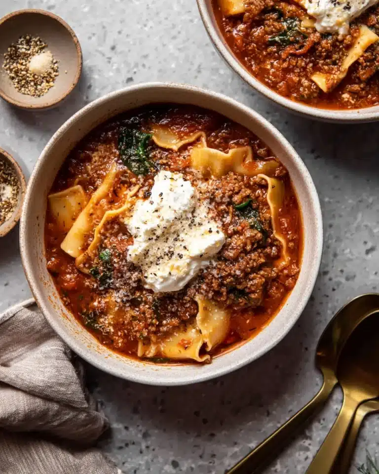 One Pot Lasagna Soup Recipe 6 One Pot Lasagna Soup Recipe