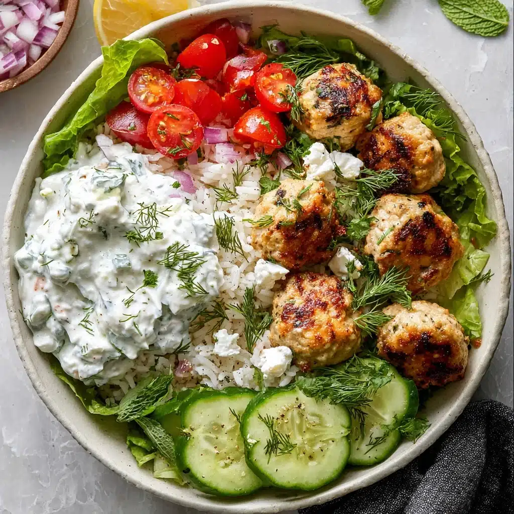 Greek Chicken Meatballs Recipe - Recipe Image